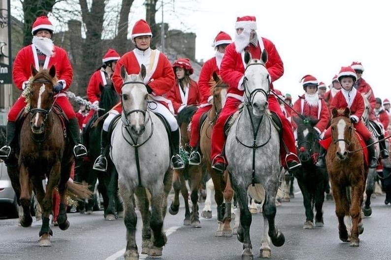 Saintfield Christmas charity Santa ride