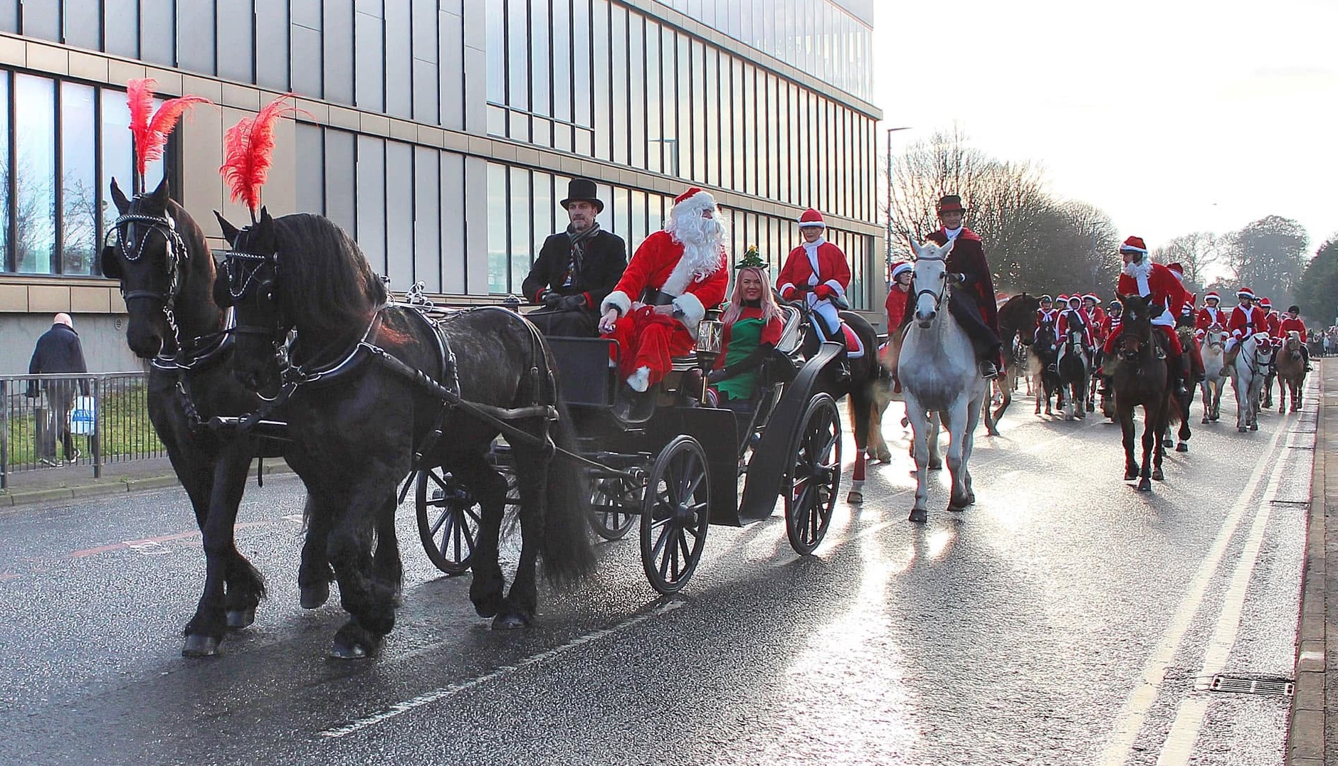 The Ride arriving on Saintfield Main Street